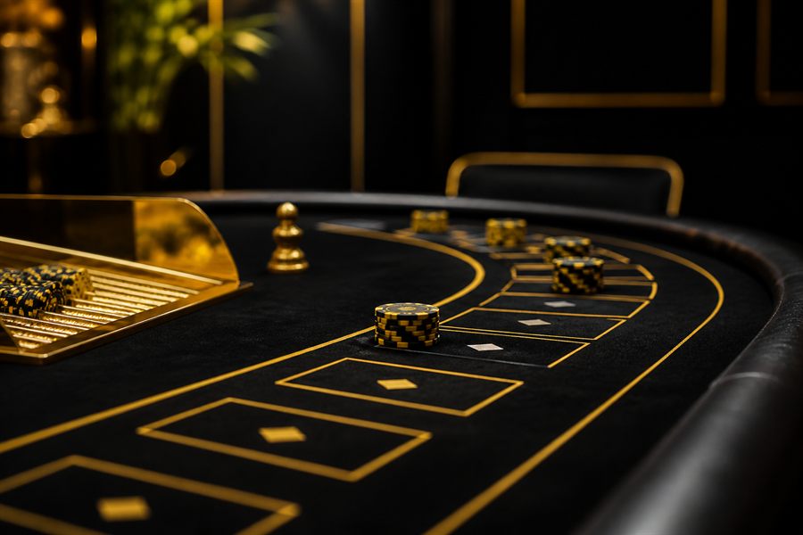 Krupiérka s kartami - baccarat live